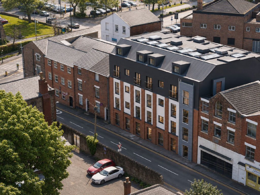 FourTek is pleased to announce the successful completion of an 18-apartment residential development for HSPG, transforming a long-standing dormant asset into a fully completed, occupation-ready scheme.